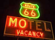 Rt 66 Motel Sign at Barstow, CA